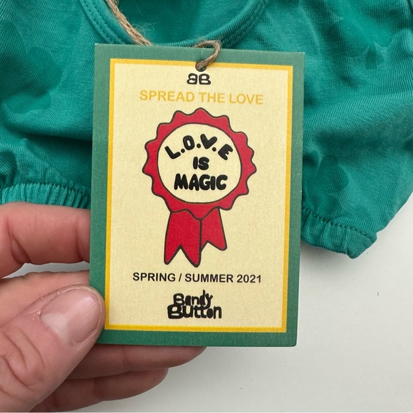 Bandy Button Green 4 Leaf Clover Swim Set 10/11 - Picture 4 of 7